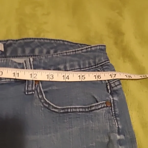 Lee Slender Secret Lower On The Waist Womens Plus Light Blue Denim Wash 5 Pocket - Picture 4 of 11